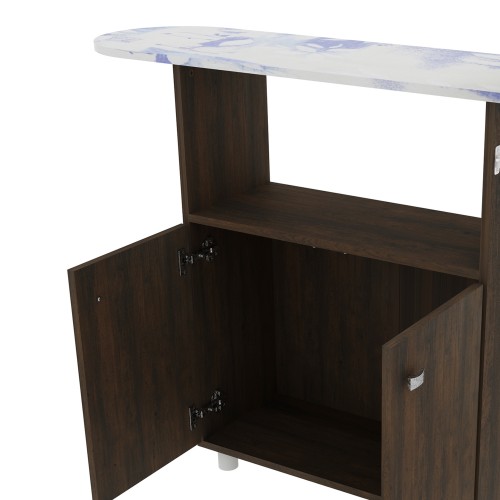 Ironing Board with 2 Door Cupboard, Rustic