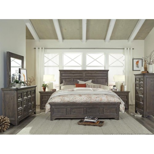 Shelter Cove GREY 5pc King Bedroom Set