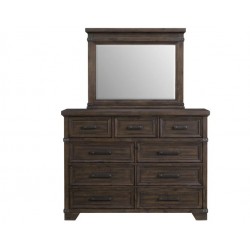 Colorado City Dresser with Mirror ONLY- Charcoal