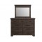 Colorado City Dresser with Mirror ONLY- Charcoal