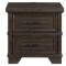 Colorado City Night Stand with USB- Charcoal