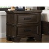 Colorado City Night Stand with USB- Charcoal