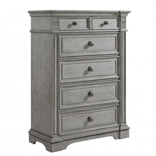 Glenmore 5-Drawer Chest- Grey