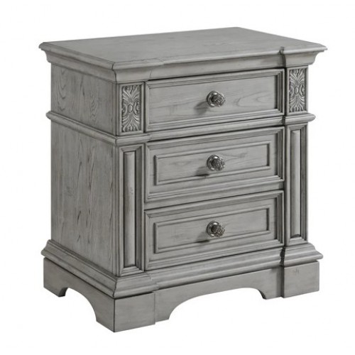 Glenmore 3-Drawer Night Stand with USB