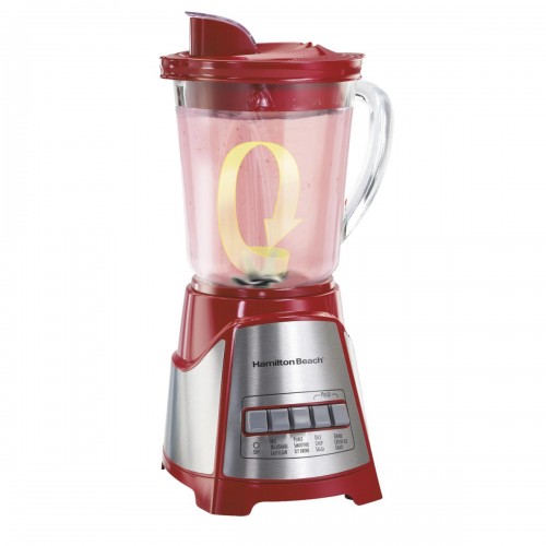Hamilton Beach Power Elite Blender With 3- Cup Mini Food Processor- RED Hamilton Beach Power Elite Blender With 3- Cup Mini Food Processor- RED