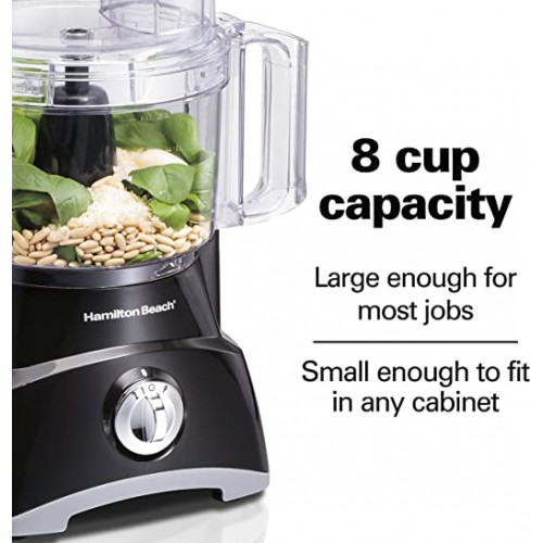 Hamilton Beach 8 cup Food Processor- Black