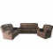 Living Room Suite 3pc, 5 Recliner with Single Glider