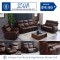 Icon 3pc 5 Powered Recliner Living Room Suite- Brown