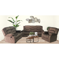 Living Room Suite 3pc, 5 Recliner with Single Glider Living Room Suite 3pc, 5 Recliner with Single Glider