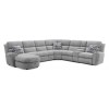 Riviera Living Room Sectional with 2 Powered Recliner, Pullout Bed & Chaise