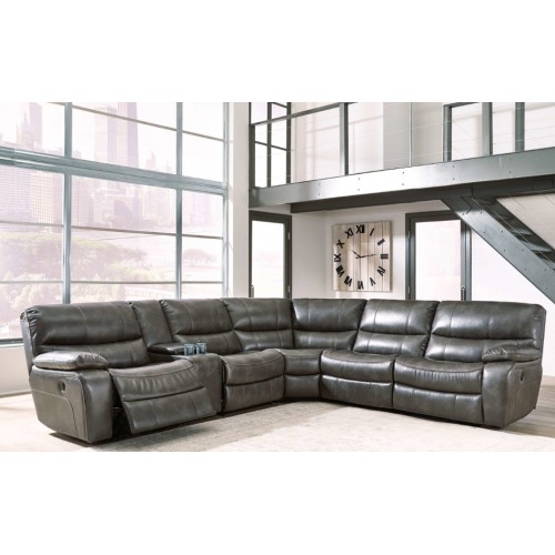 Living Room Sectional, 3 Recliner (2 Powered, 1 Manual) with Console Living Room Sectional, 3 Recliner (2 Powered, 1 Manual) with Console