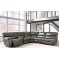 Living Room Sectional, 3 Recliner (2 Powered, 1 Manual) with Console