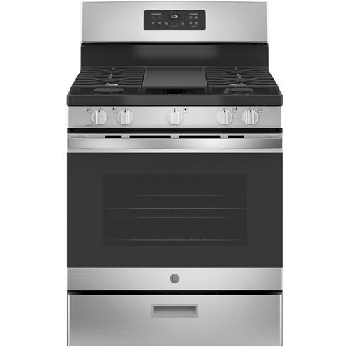 GE 30" 5 Burner Gas Range, S/Steel with Heavy Potrest GE 30" 5 Burner Gas Range, S/Steel with Heavy Potrest
